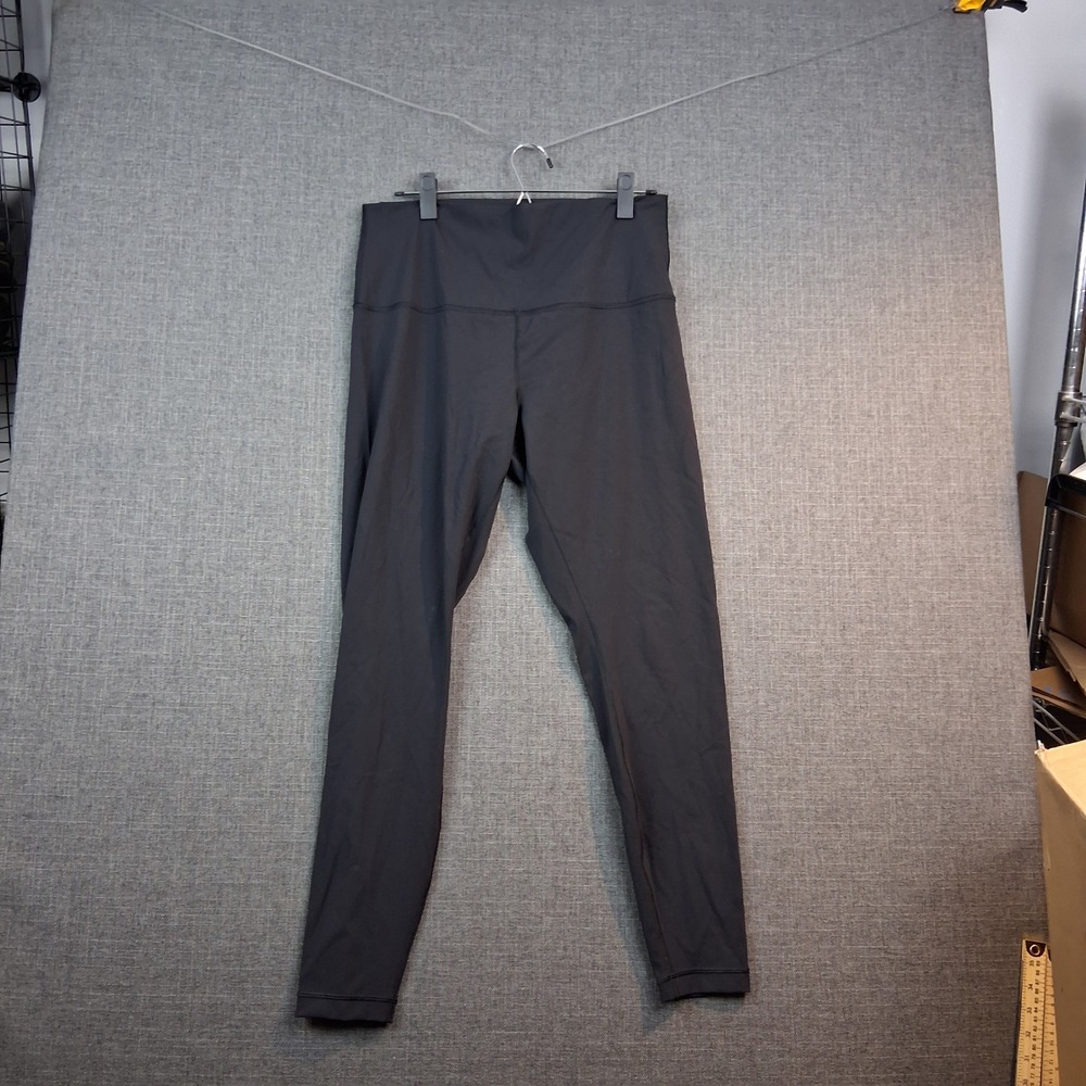 Lululemon High Rise Full Length Leggings Black Yoga Athletic Tights Size 10 28in